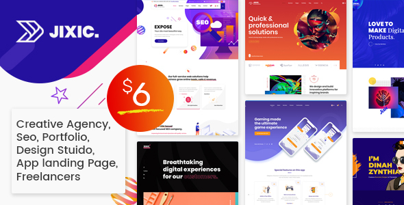 Jixic - Creative Agency & Multipurpose HTML Template