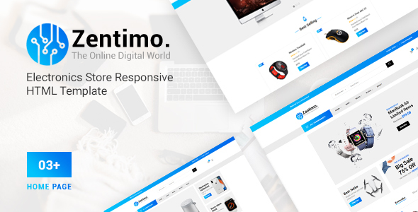 Zentimo - Electronics Store Responsive  HTML Template