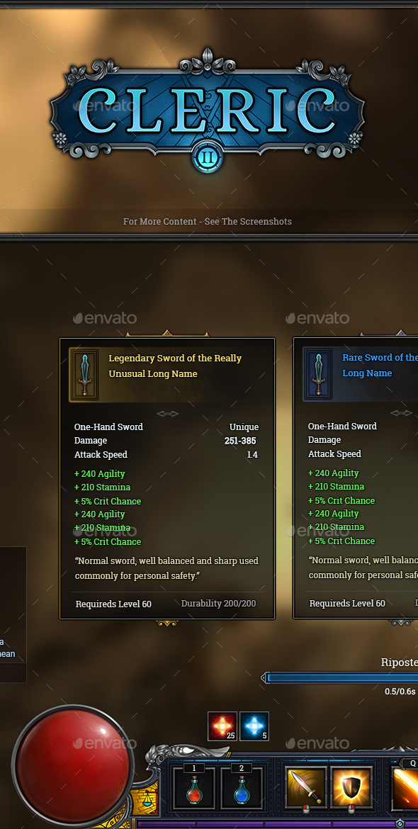 Rpg Game User UI Templates | GraphicRiver