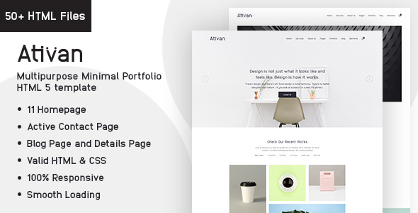 Ativan HTML5 Template For Creative Agency