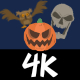 4K Halloween Cartoon Creature Elements Pack - VideoHive Item for Sale