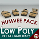 Low Poly Military 4x4 Pack - 3DOcean Item for Sale