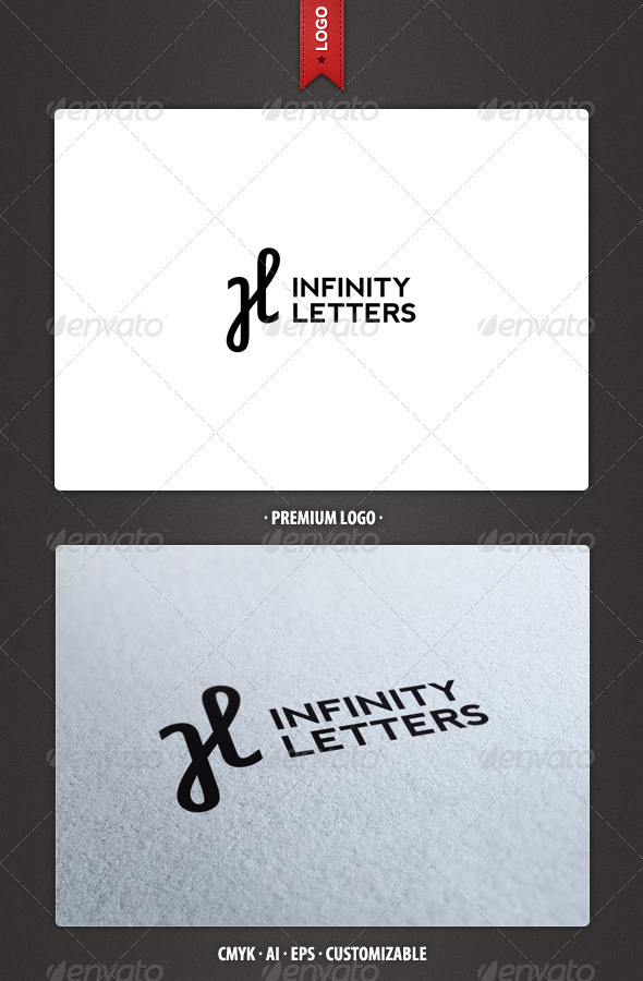 Infinity and H Letter Logo Template
