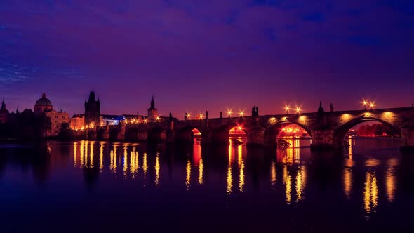 Cloudy Morning on the Charles Bridge