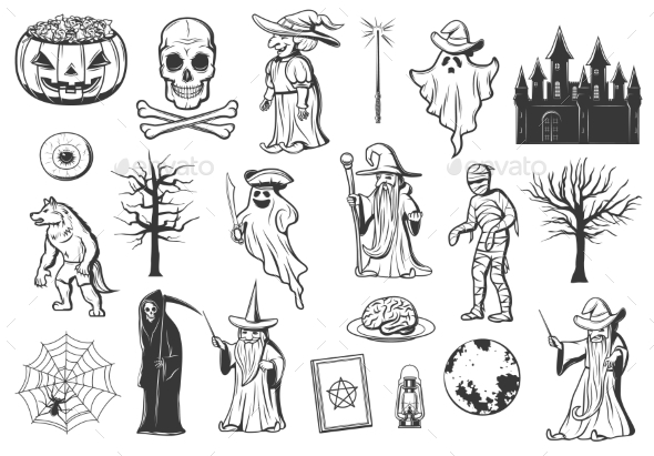 Halloween Monster Icons