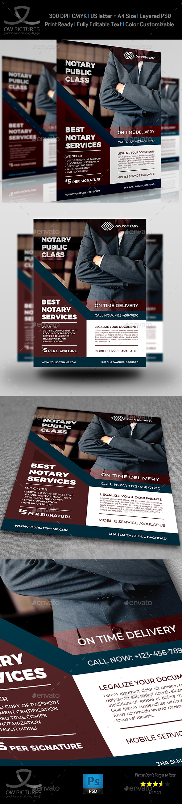 Notary Services Flyer Template