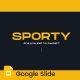 Sporty Google Slide - GraphicRiver Item for Sale