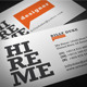 Hire Me Business Card - GraphicRiver Item for Sale