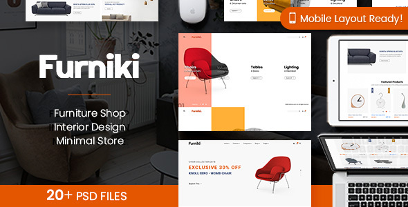 Furniki – Furniture Store & Interior Design PSD Template – 0 Sold!