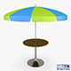 Patio table with umbrella v 1 - 3DOcean Item for Sale