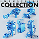 Industrial pumps collection Full - 3DOcean Item for Sale