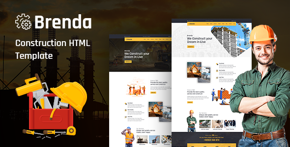 Brenda - Building Construction HTML Template with Responsive