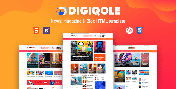 Digiqole - News, Magazine HTML Template