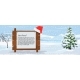 Wooden Christmas Message Board and Winter - GraphicRiver Item for Sale