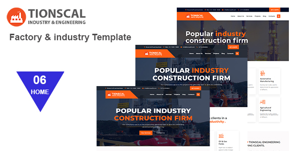 Tionscal - Factory & Industrial HTML Template