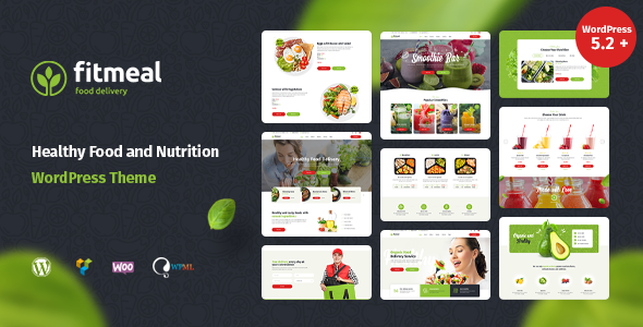 Fitmeal - Healthy Food Delivery and Diet Nutrition WordPress Theme