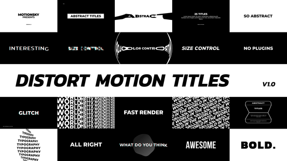 Distort Motion Titles alt