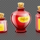 Cartoon Bottles with Natural Organic Cosmetic Perfume Liquids - GraphicRiver Item for Sale