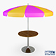 Patio table with umbrella v 3 - 3DOcean Item for Sale
