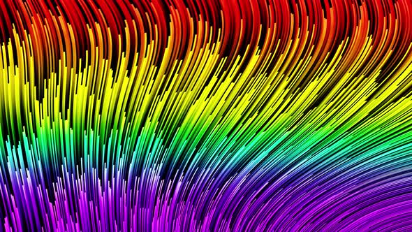 Pride LGBT Wavy Texture Background 4K