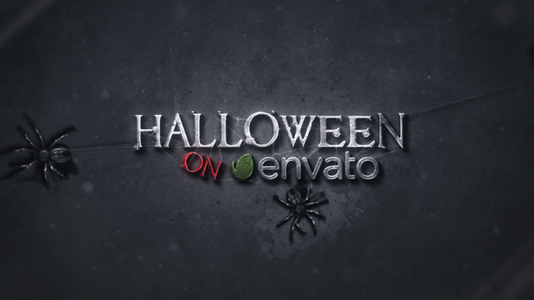 Halloween Spiders Logo Intro