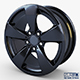 Style 138 wheel black Mid Poly - 3DOcean Item for Sale