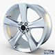 Style 128 wheel silver Mid Poly - 3DOcean Item for Sale
