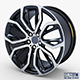 Style 375 wheel black Mid Poly - 3DOcean Item for Sale