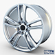 Style 303 wheel silver Mid Poly - 3DOcean Item for Sale