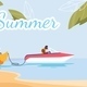Summer Activities and Fun Advertising Flat Poster - GraphicRiver Item for Sale