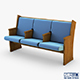 Galil chair blue - 3DOcean Item for Sale