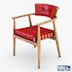 Leather chair red - 3DOcean Item for Sale