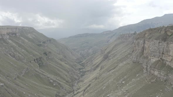 Aerial View of the Tsolotlinsky Canyon and Tobot River