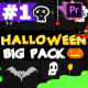 Halloween Party Elements And Titles | Premiere Pro MoGRT - VideoHive Item for Sale