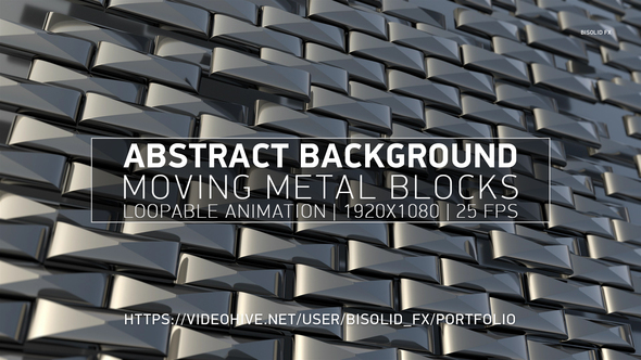 Abstract Background Moving Metal Blocks