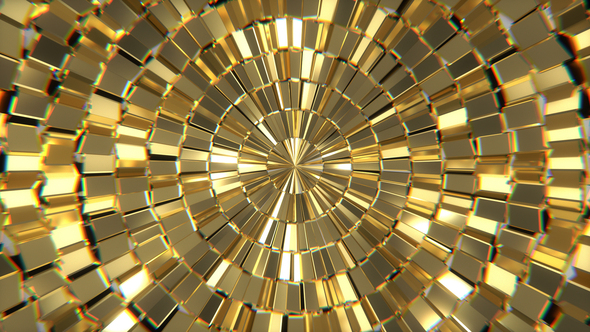 Golden awards background 4k loop