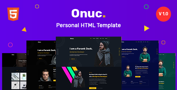 Onuc - Personal HTML Template