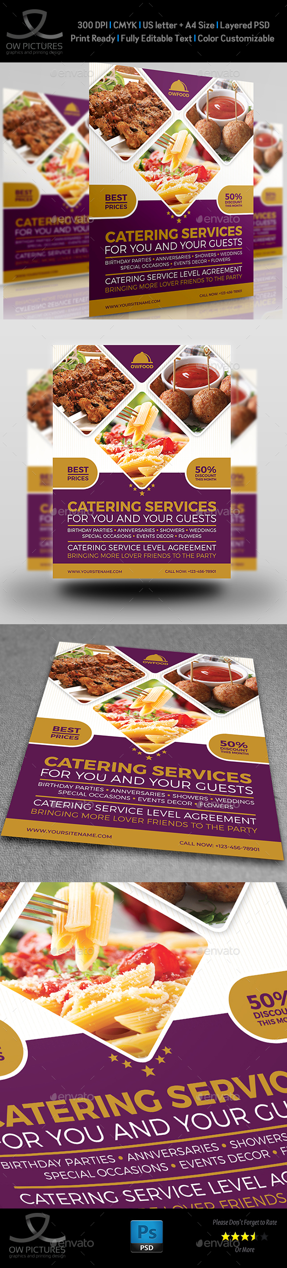 Catering Food Services Flyer Template