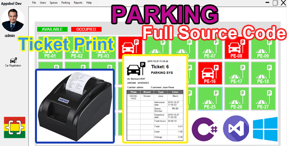 Parking Administration System - C# MySQL