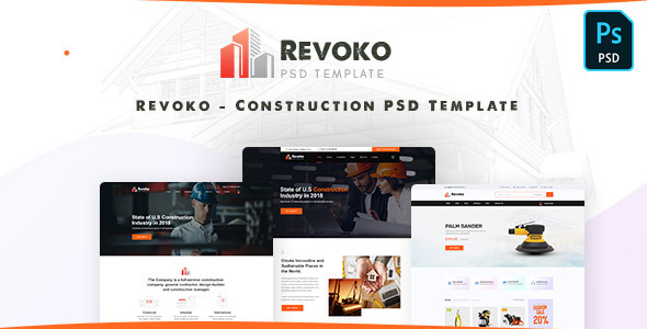 Revoko - Construction PSD Template