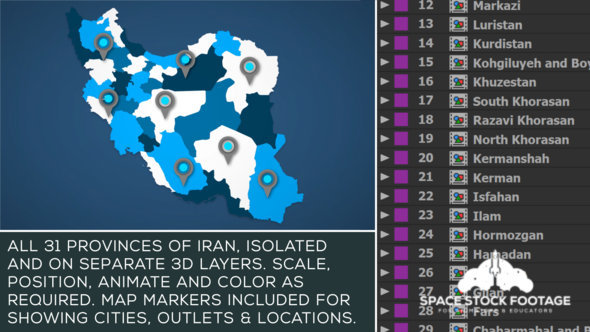Iran Map Kit