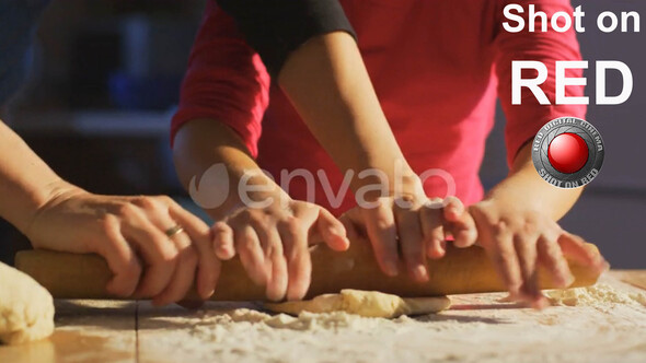 Portrait of Happy Family Cooking