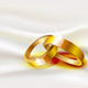 Two Wedding Rings on Silk Background - GraphicRiver Item for Sale