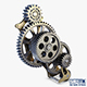 Gear mechanism v 3 - 3DOcean Item for Sale