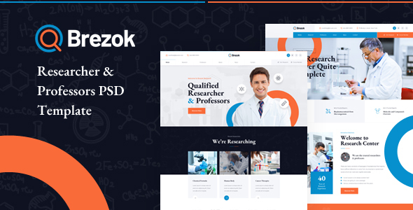 Brezok - Researcher & Professors PSD Template