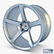 Vossen VPS-303 19 wheel silver - 3DOcean Item for Sale