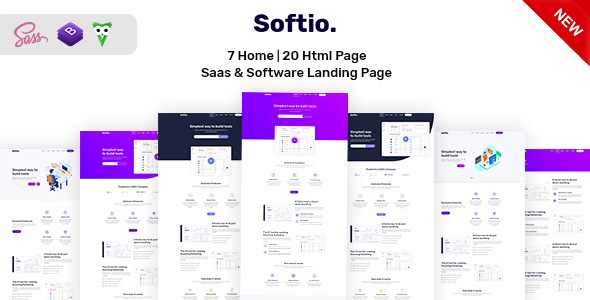Softio - Software Landing Page