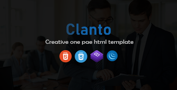 Clanto - Multipurpose HTML One page Template