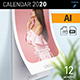 Wall Calendar 2020 - GraphicRiver Item for Sale