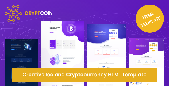 Cryptocoin - Creative ICO and Cryptocurrency HTML Template